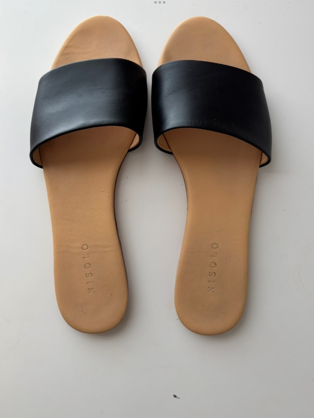 Nisolo Isla Slides, 8.5, Black